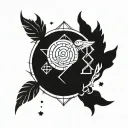 pices , stoic symbols tattoo design idea