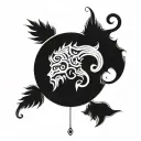 pices , stoic symbols tattoo design idea