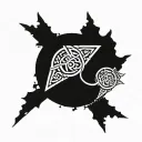 pices , stoic symbols tattoo design idea