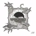 sea ​​Brittany 1969 2004 tattoo design idea