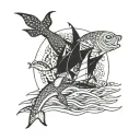 sea ​​Brittany 1969 2004 tattoo design idea