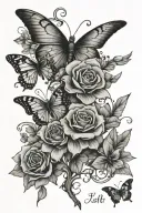 spine tattoo with flowers and butterflies that says perfectly imperfect  tattoo design idea