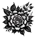 1of1 highlighted tattoo design idea