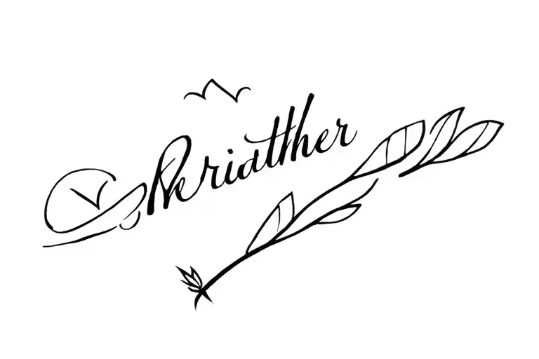 memorial for brother tattoo design idea