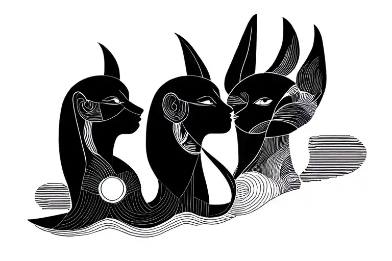 Tattoo to symbolize the friendship between 3 friends: Caro, Caro and Celine with their initial tattoo design idea