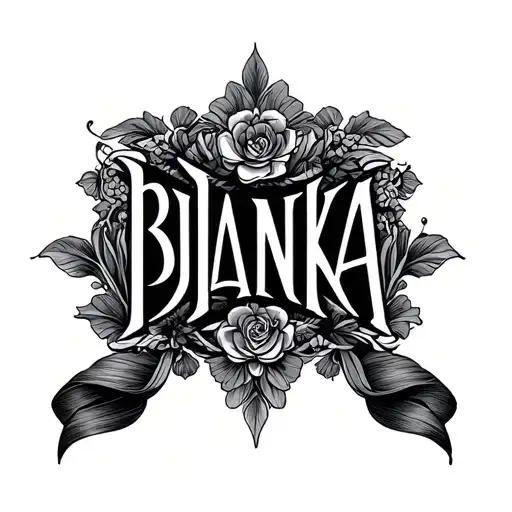"BIANKA" art Deco 1920 tattoo design idea