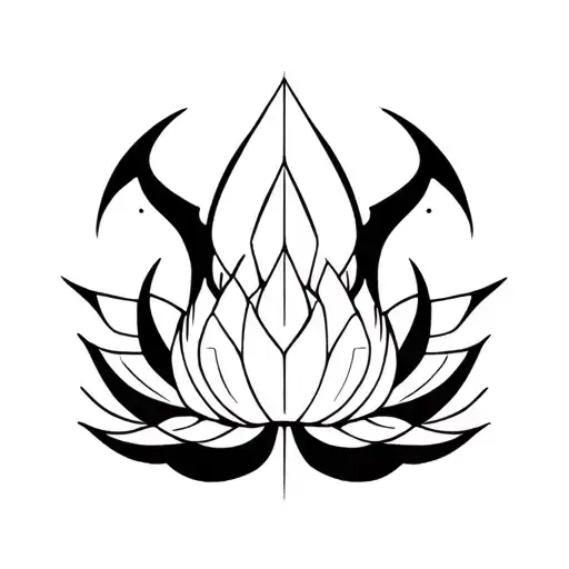 Lotus Phoenix tattoo design idea