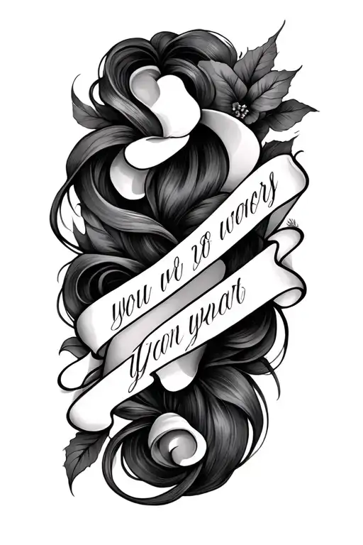 glamour sexy words tattoo design idea