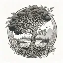 Tree of Life, IT themed, leaving a legacy, giving more than you take tattoo design idea