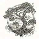 Tree of Life, IT themed, leaving a legacy, giving more than you take tattoo design idea