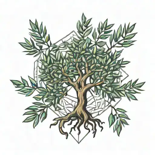 Olive Tree Therapy tattoo design idea