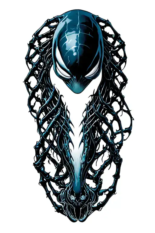 symbiote taking over my body tattoo design idea