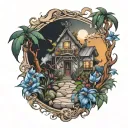 The path to paradise is through hell tattoo design idea