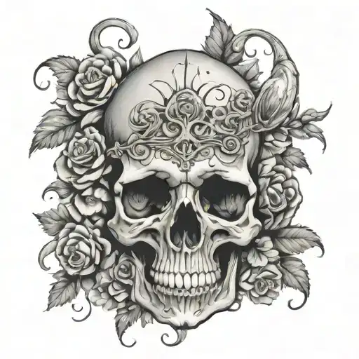 Stoicism; memento mori amor fati tattoo design idea