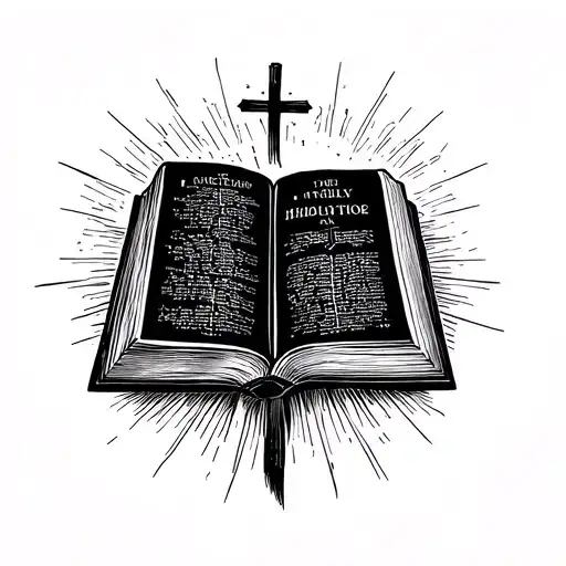 Make me a tattoo that is the holy bible open and on the left side of the book have 09/09/1935, 11/24/1936 ,11/05/1940 ,0 tattoo design idea