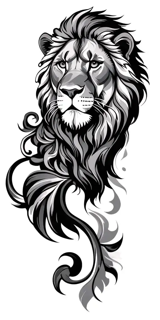 Leo tattoo design idea