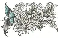 first names of my daughters tattoo design idea