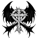 leviathan cross tattoo design idea