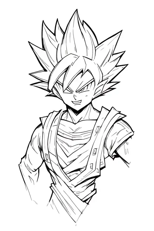 saw dbz tattoo design idea