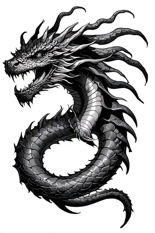 Jormungandr tattoo design idea