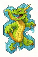 minecraft change dragon holding tattoo design idea