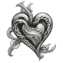 Open Heart tattoo design idea