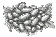 jelly bean tattoo design idea