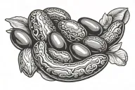 jelly bean tattoo design idea