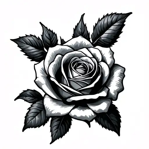 Scottish Rose tattoo design idea