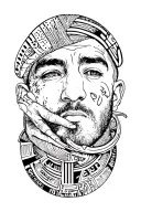 Mac Miller Circles Theme tattoo design idea