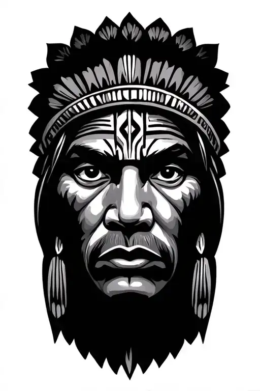taino indian tattoo design idea