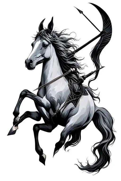 Sagittarius tattoo design idea