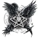 Wicca tattoo design idea