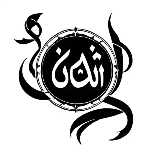 Make this text round and calligraphic with a little bit of Nastaq spice. I want to tattoo my hand post. ره آسمان درون اس tattoo design idea