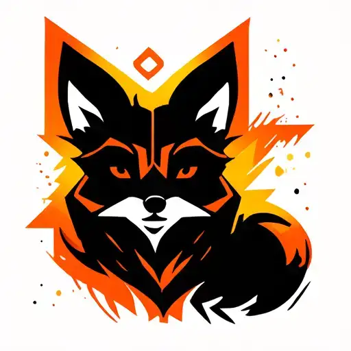 "Fox Box" product logo tattoo design idea