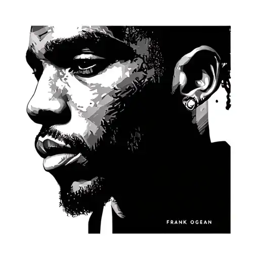 frank ocean blond album cover art tattoo design idea