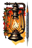 "Firelight Tattoo & Piercing" "Firelight Tattoo & Piercing" oil lamp with tattoo needle tattoo design idea
