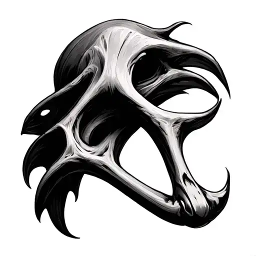 Wishbone tattoo design idea