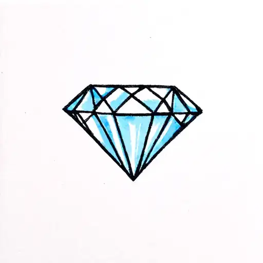 december Birthstone combination diamond tattoo design idea