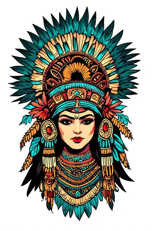 Huitzilopochtli tattoo design idea