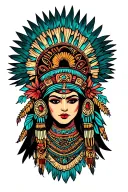 Huitzilopochtli tattoo design idea
