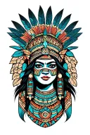 Huitzilopochtli tattoo design idea