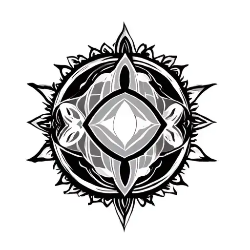 middle chest tattoo infinity chakra tattoo design idea