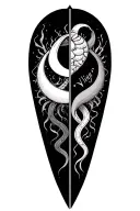 Turaus horoscope incorporated with cancer and Virgo  tattoo design idea