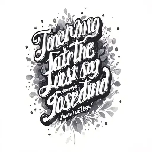 Ethel Cain's favorite song lyrics tattoo design idea