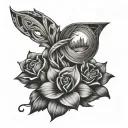 Utah things intertwined tattoo design idea