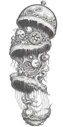 descent into madness tattoo design idea