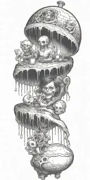 descent into madness tattoo design idea