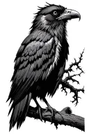 Norse Raven Tricep Knowledge tattoo design idea