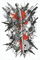 Dagger tattoo design idea